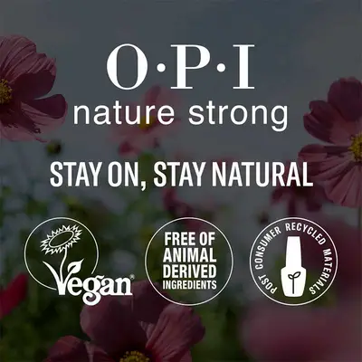 OPI Nature strong vegana<br>esmalte de uñas de origen natural 