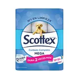 SCOTTEX Papel higiénico megarrollo 12 un 