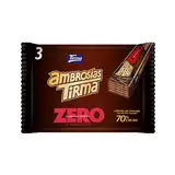TIRMA Ambrosías zero 70% cacao 3udsx21,5gr 