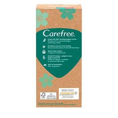 CAREFREE Organic transpirable 30 un 