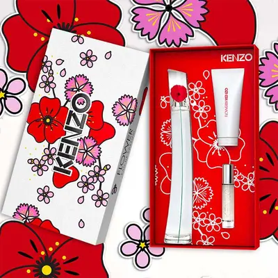KENZO Estuche flower by kenzo <br> eau de parfum <br> 100 ml vaporizador + travel spray 10 ml + body lotion 75 ml mothers day 24 