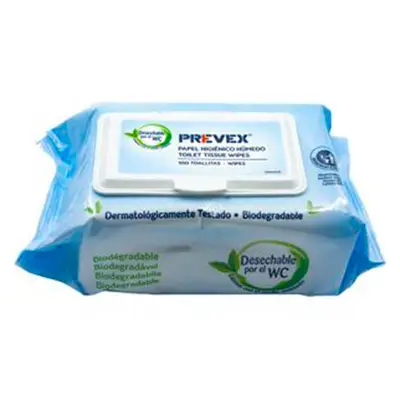 PREVEX Prevex toallitas wc 100% biodegrad 100un 