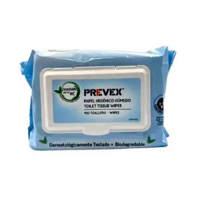 PREVEX Prevex toallitas wc 100% biodegrad 100un 
