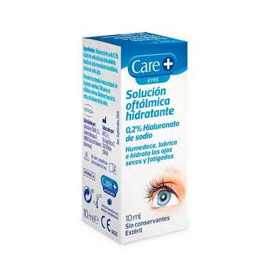 CARE+ Solucion oftalmica hidratante 0,2% hialuronico 10 ml 
