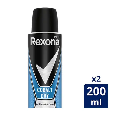 REXONA Aero hombre cobalt dry 2x200 ml 