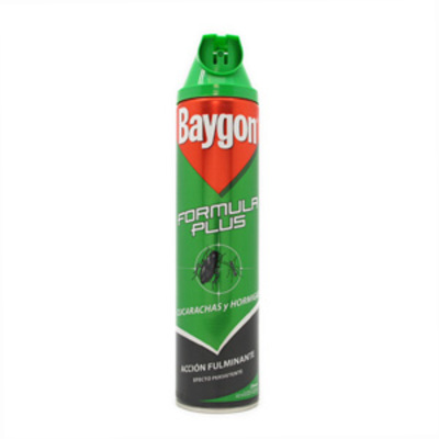 BAYGON Fórmula plus insecticida cucarachas y hormigas verde 600 ml 