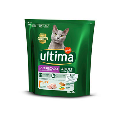 ULTIMA Comida para gatos esterilizados 800 gr 