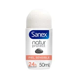 SANEX Desodorante natur protect piel sensible 50 ml roll on 