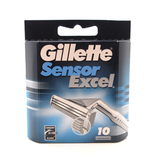GILLETTE Sensor excel recambio 10 unidades 