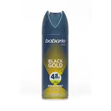 BABARIA Black gold desodorante hombre sin aluminio 150 ml spray 
