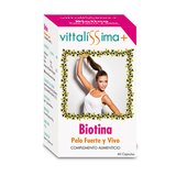 VITTALISSIMA Biotina complemento alimenticio 40 cápsulas 