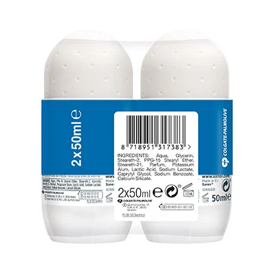 SANEX Desodorante roll on natur protect piel normal 2x50 ml 