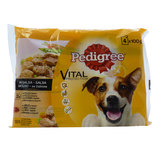PEDIGREE Comida para perro bolsa individual buey y verduras 4x100 gr 