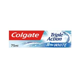 COLGATE Pasta dentífrica triple action xtra white anticaries, blanqueador y frescor 75ml 