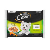 CESAR Comida para perros bolsita gelatina 4x100 gr 