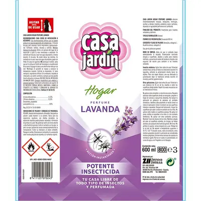 CASA JARDIN Insecticida lavanda 600 ml 