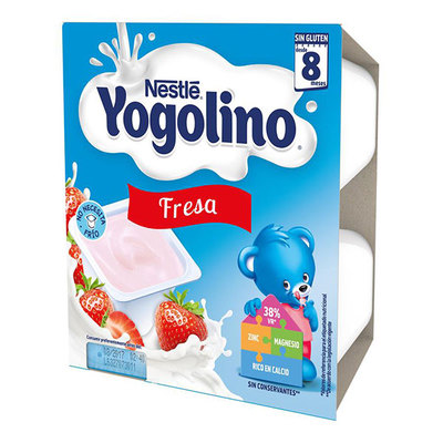 YOGOLINO Yogolino fresa postre lácteo 4x100 gr 