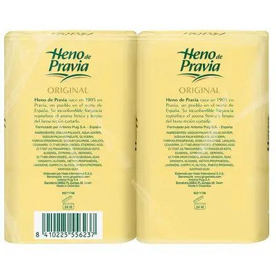 HENO DE PRAVIA Original pastilla de jabón natural 2uds 