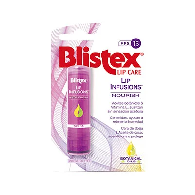 BLISTEX Lip infusions nourish fps15<br> bálsamo labial cuidado nutritivo concentrado spf15 stick 