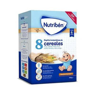 NUTRIBEN 8 cereales papilla infantil 600 gr 