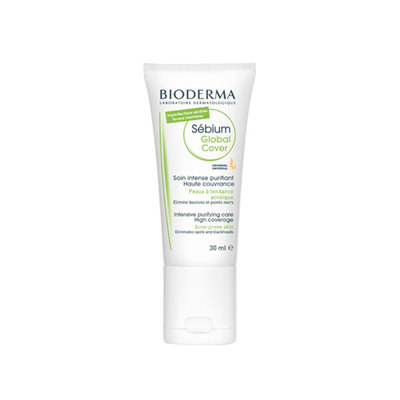 BIODERMA Sébium global cover crema hidratante con color piel grasa y acneica 30 ml 