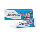 LACER Gel dentífrico infantil 2-6 años sabor fresa 75 ml 