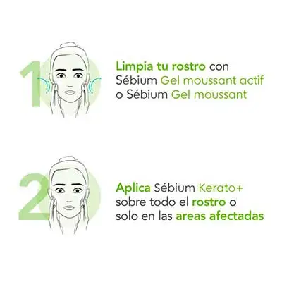 BIODERMA Sebium kerato+ 30 ml, tratamiento para combatir el acne 