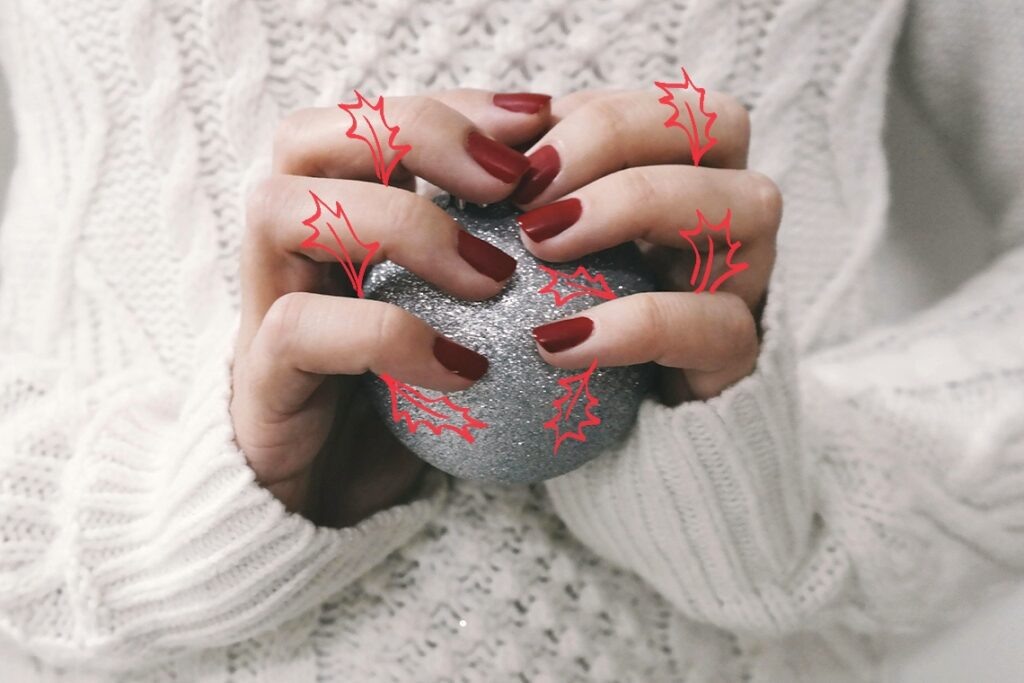 Uñas navidad