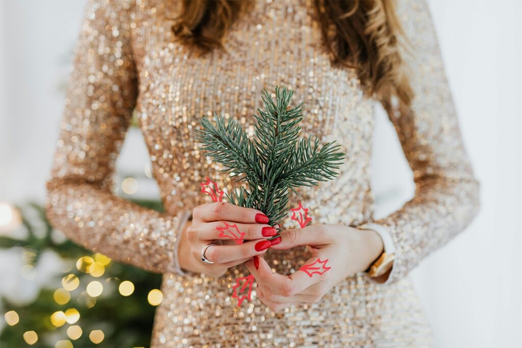 Uñas navidad