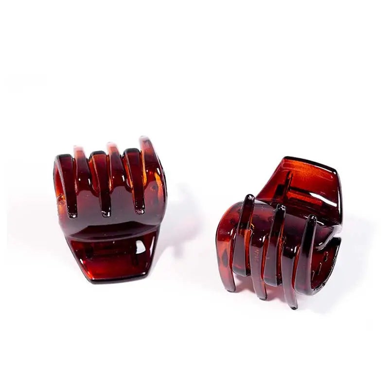 Pinza Mediana Marrón De Concha Francesa