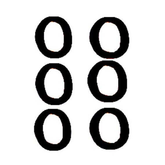 Goma Acrílica Negra 6 Ud