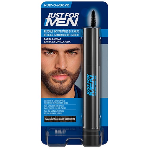 Retoque Instantáneo De Canas Hombre Castaño oscuro