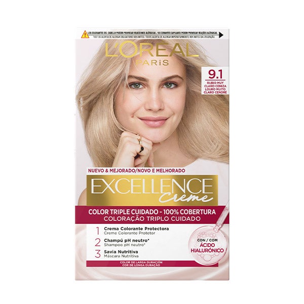 Tinte Excellence Creme 9.1 Rubio Claro Clar