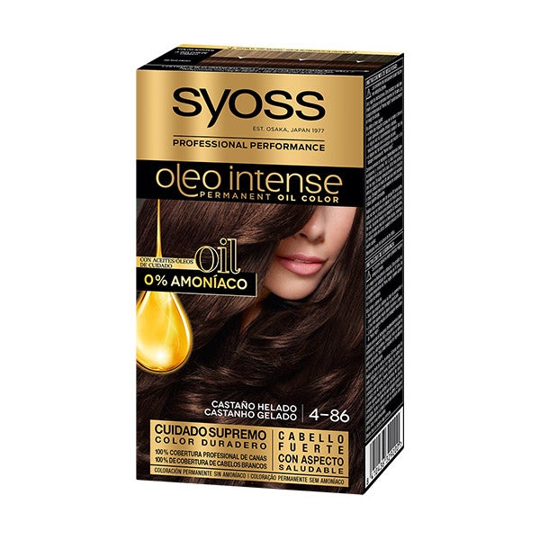 Oleo Intense Permanent Oil Color 4.86 castaño helado