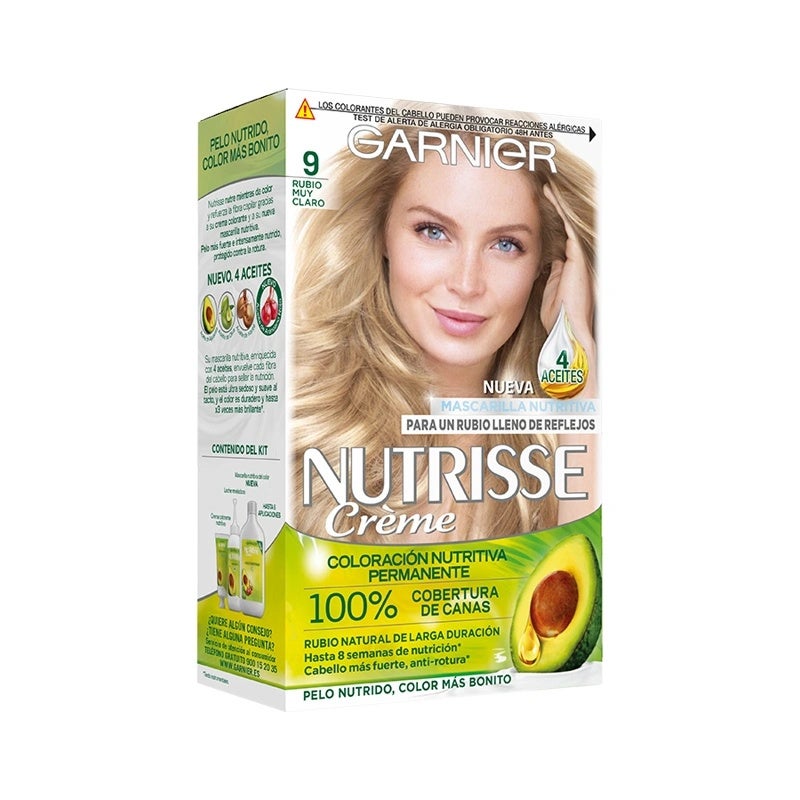 Nutrisse Creme Tinte Capilar 9 Rubio Muy Claro