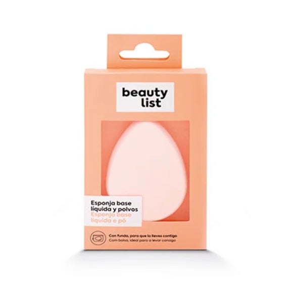 Esponja Redonda Con Funda Rosa Claro