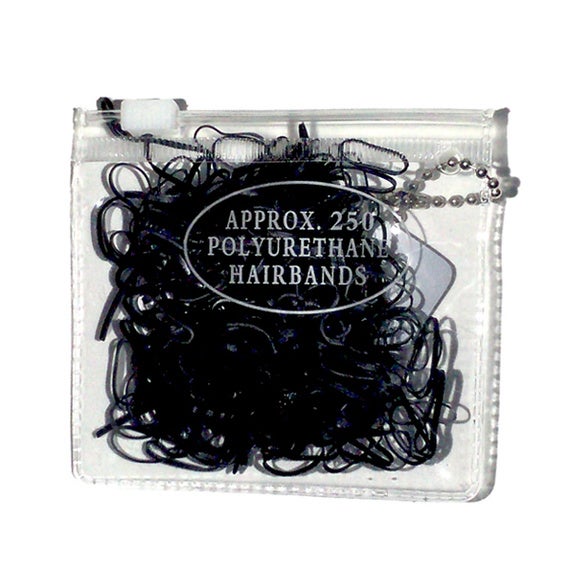 Bolsa De 250 Mini Elásticos Negros