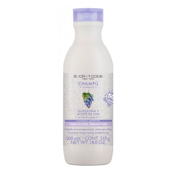 Champú Con Keratina Para Cabellos Lisos