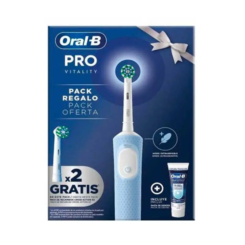 Cepillo Eléctrico Vitality + 2 Recambios + Pasta De Dientes