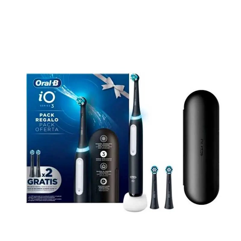 Estuche Cepillo Eléctrico Io3 + 2 Recambios + Funda De Viaje