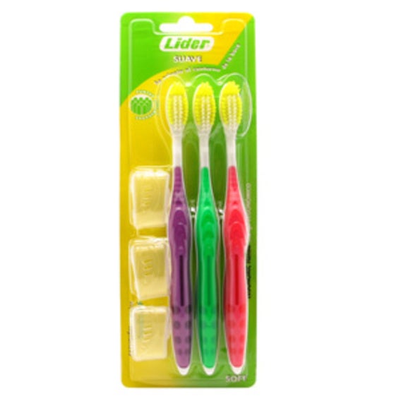 Cepillo Dental Lider Suave 3 Ud