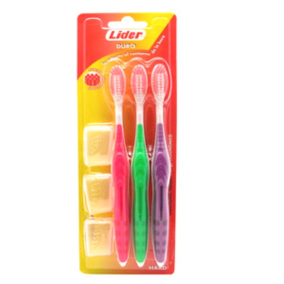 Cepillo Dental Lider Duro 3 Ud