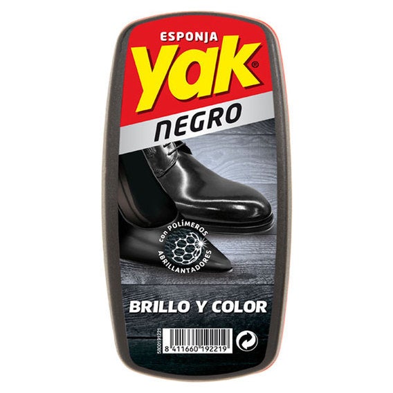 Esponja Calzado Brillo Y Color Negro