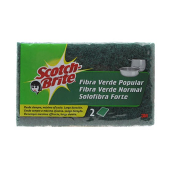 Estropajo Fibra Verde Popular