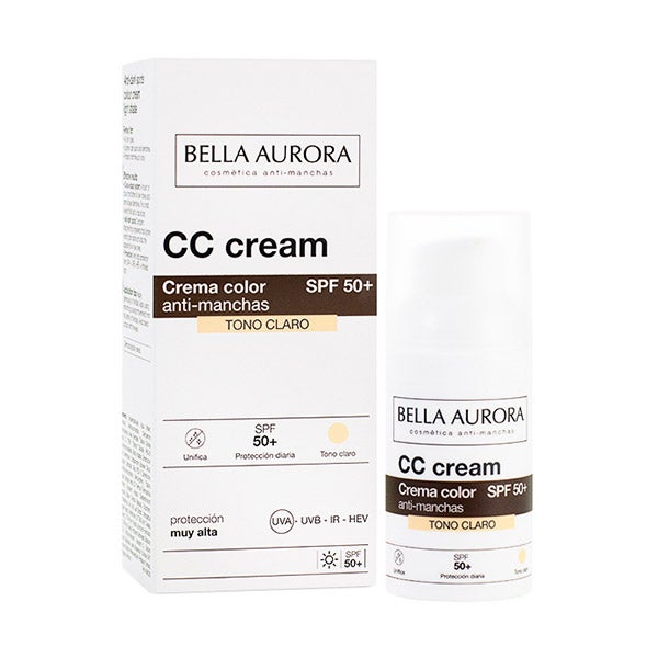 Crema Color Antimanchas SPF 50 Tono claro