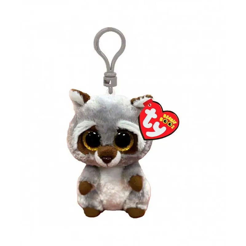 Peluche Clip Raccoon-Raccoon Gray