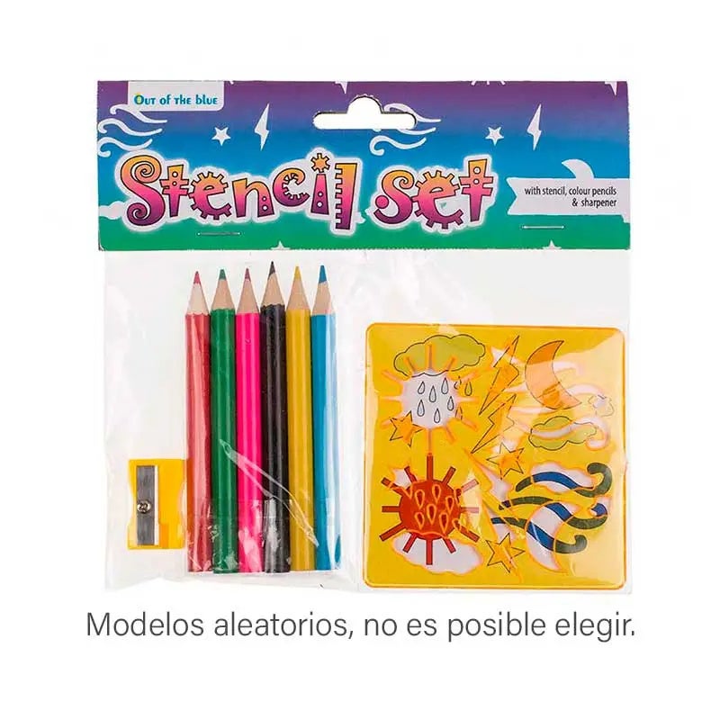 Set Dibujo Con Plantilla