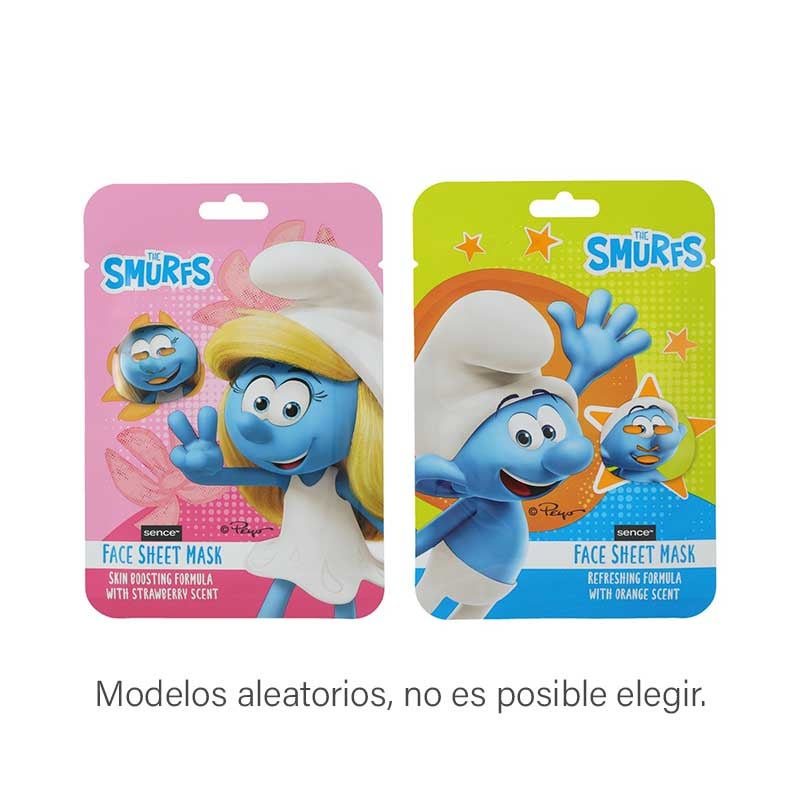 Mascarilla Facial Prt Smurfs Surtido