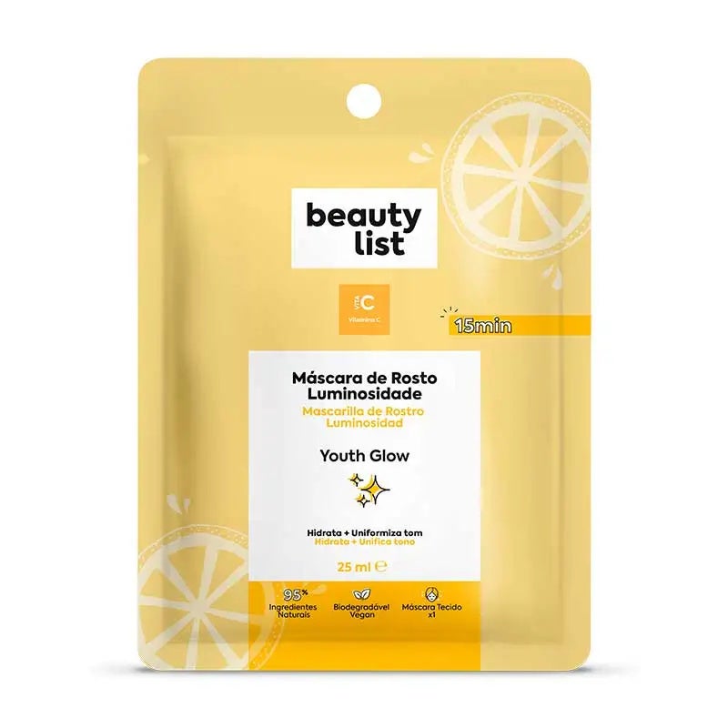 Mascarilla Facial Tela Luminosidad 25 Ml