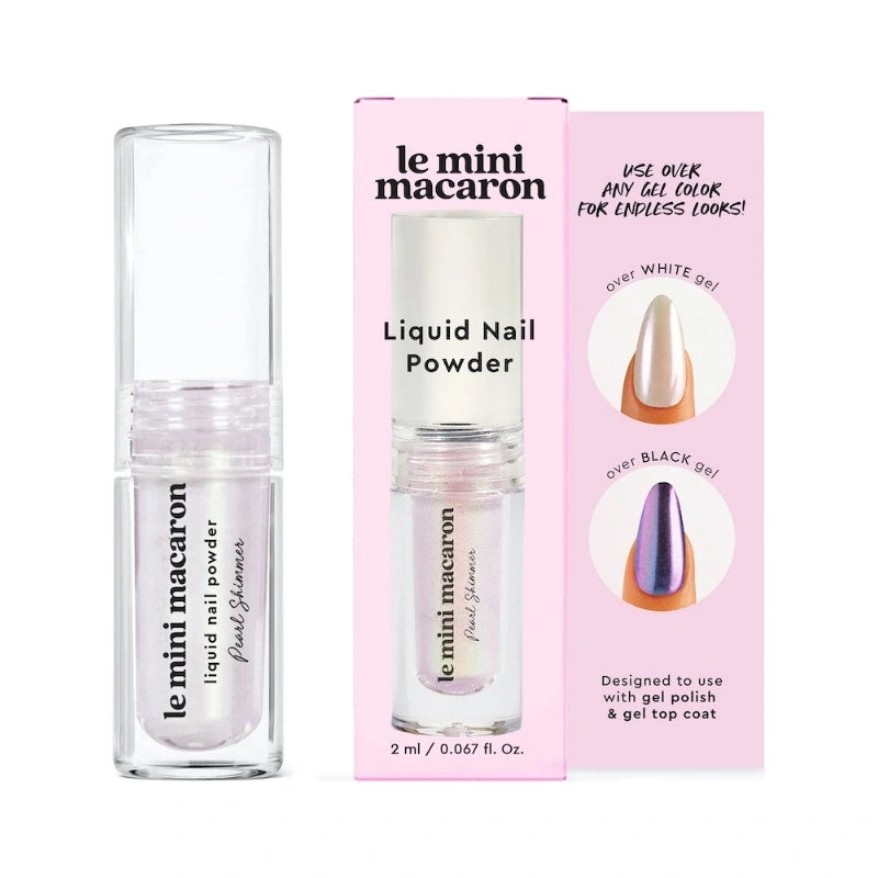 Polvo Liquido Uñas Brillo Perlado